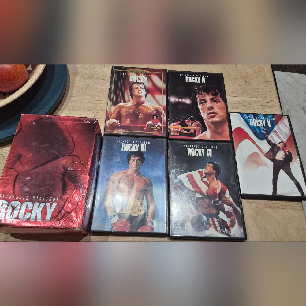 Rocky Movie Lot 1-5 Sylvester Stallone DVD.